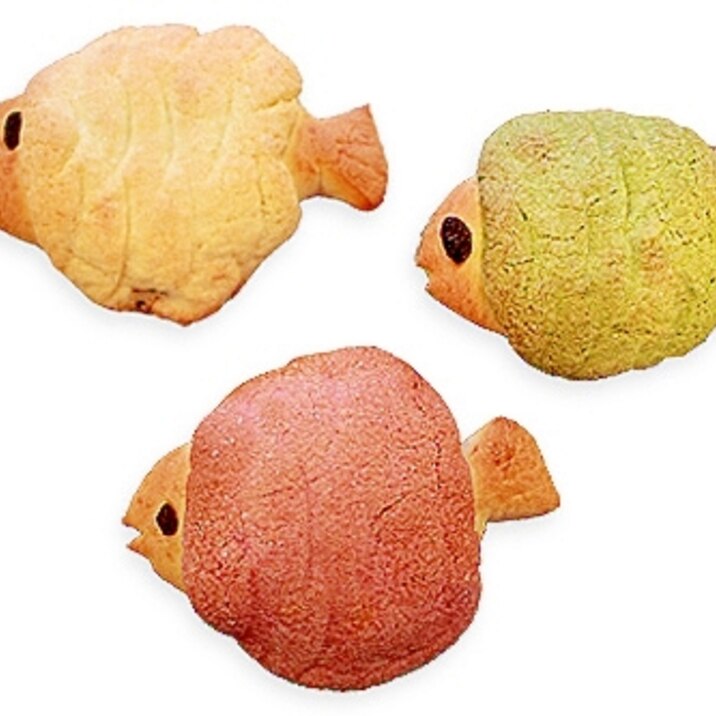 【ママパン】メロンパン(魚)